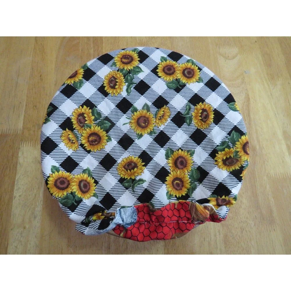 Kitchenaid Bowl Cover, Reversible Chickens and Sunflower Mixer Cover